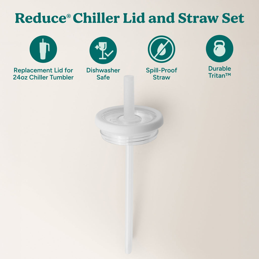Chiller Medium Lid & Straw Set