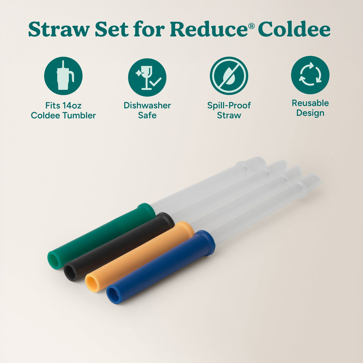 Coldee Straw Set 4PK