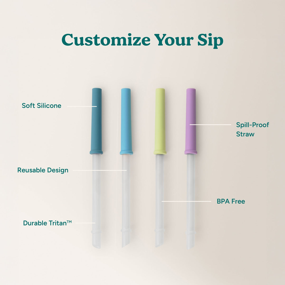 Coldee Straw Set 4PK
